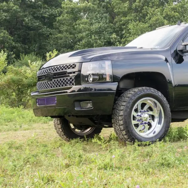 Wehrli 11-14 Chevy 2500/3500 HD Valance Filler Panel Kit w/ Tow Hooks - Fine Tex Black image 5