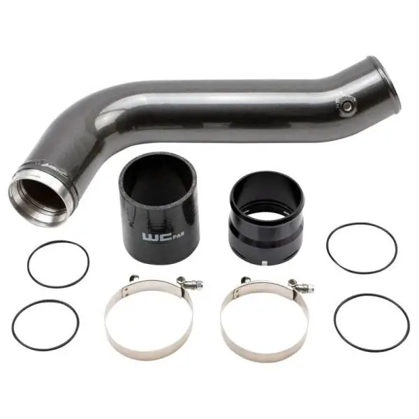 Wehrli 20-24 Chevrolet 6.6L L5P Duramax Passenger Side 3.5in Intercooler Pipe - Gloss White thumbnail 3