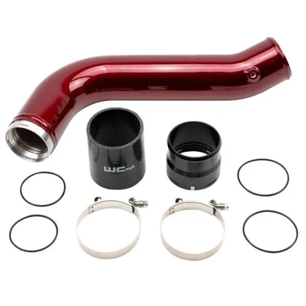Wehrli 20-24 Chevrolet 6.6L L5P Duramax Passenger Side 3.5in Intercooler Pipe - WCFab Red thumbnail 3