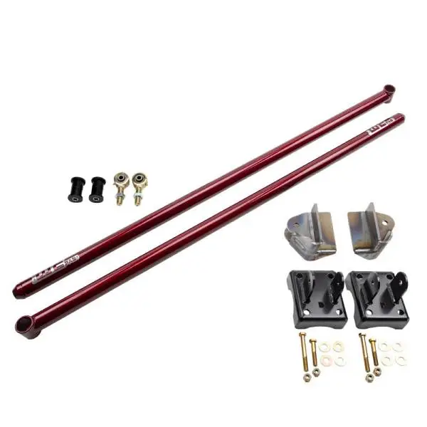 Wehrli 2011-2022 Ford Power Stroke RCLB/CCSB/SCSB 60in Traction Bar KIT WCFab Red image 2