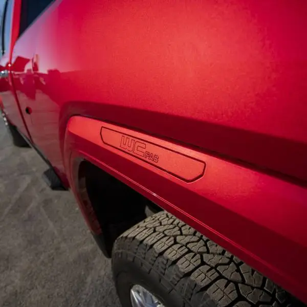 Wehrli 2020+ GMC 2500/3500HD Fender Flare Marker Light Delete Kit w/o Logo - Raw Finish thumbnail 3