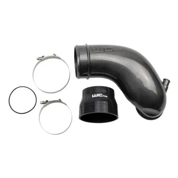 Wehrli 06-10 Chevrolet 6.6L LBZ/LMM Duramax 3.5in Intake Horn - Gloss White thumbnail 2