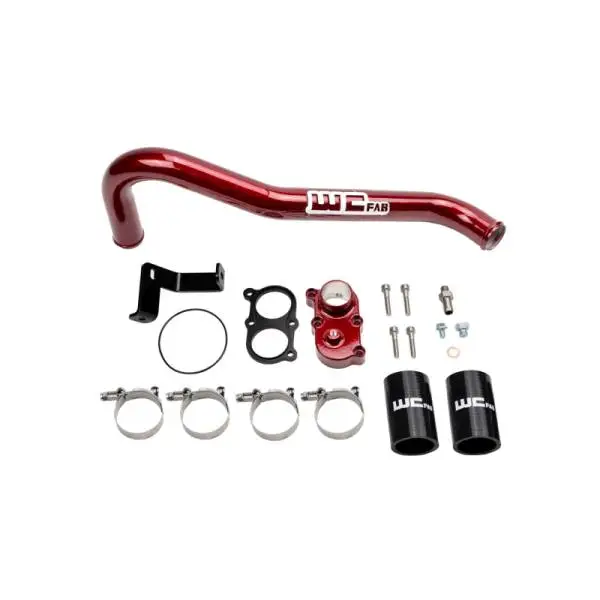 Wehrli 06-10 Duramax LBZ/LMM Thermostat Housing Kit - WCFab Red image 2