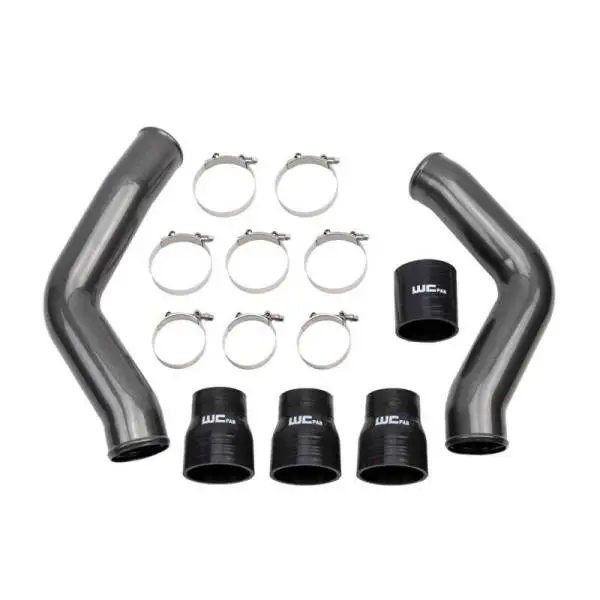 Wehrli 13-18 Ram 6.7L Cummins 3.5in Intercooler Pipes Kit - Gloss Black thumbnail 2