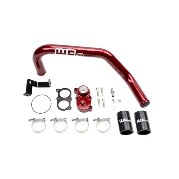 Wehrli 06-10 Duramax LBZ/LMM Thermostat Housing Kit For Dual CP3 - WCFab Red image 2