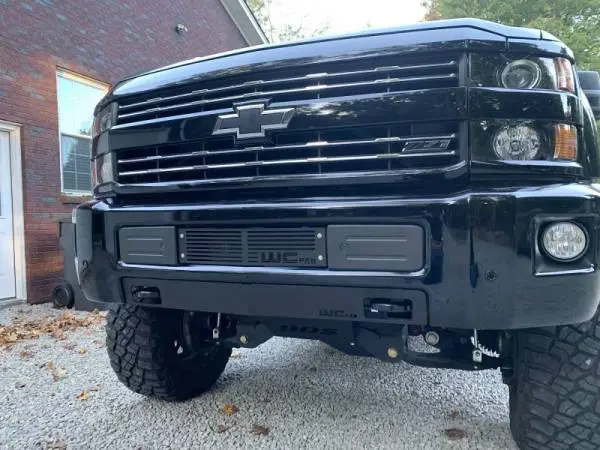 Wehrli 15-19 Chevrolet 2500/3500 Front Bumper Valance Filler Panel Kit w/Tow Hooks - Raw Finish image 2