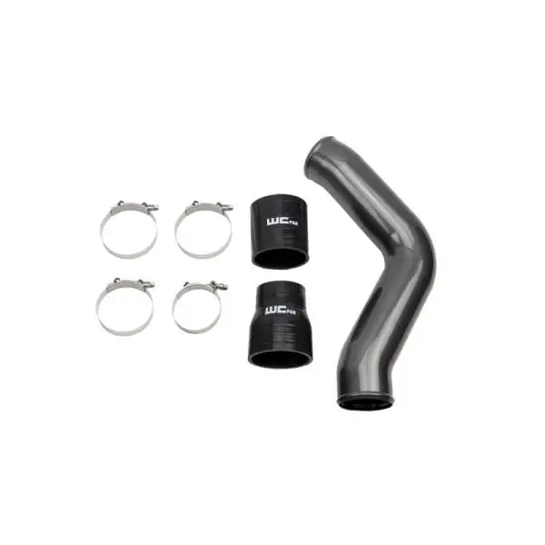 Wehrli 13-18 Cummins 6.7L Driver Side 3.5 in. Intercooler Pipe - Gun Metal thumbnail 2