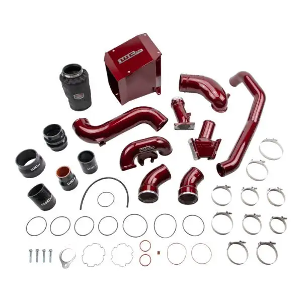 Wehrli 06-07 Chevrolet Duramax 6.6L LBZ Stage 2 High Flow Intake Bundle Kit - WCFab Red thumbnail 2