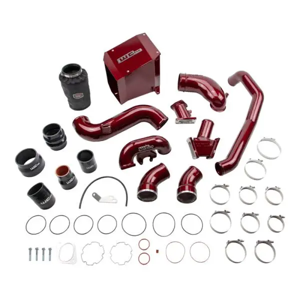 Wehrli 2007.5-2010 Chevrolet Duramax 6.6L LMM Stage 2 High Flow Intake Bundle Kit - WCFab Red thumbnail 2
