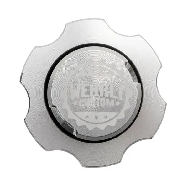 Wehrli 2001+ GM Duramax LB7/LLY/LBZ/LMM/LML/L5P Billet Oil Fill Cap - Clear Anodized thumbnail 2