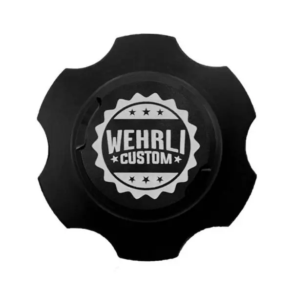 Wehrli 2001+ GM Duramax LB7/LLY/LBZ/LMM/LML/L5P Billet Oil Fill Cap - Black Anodized thumbnail 2