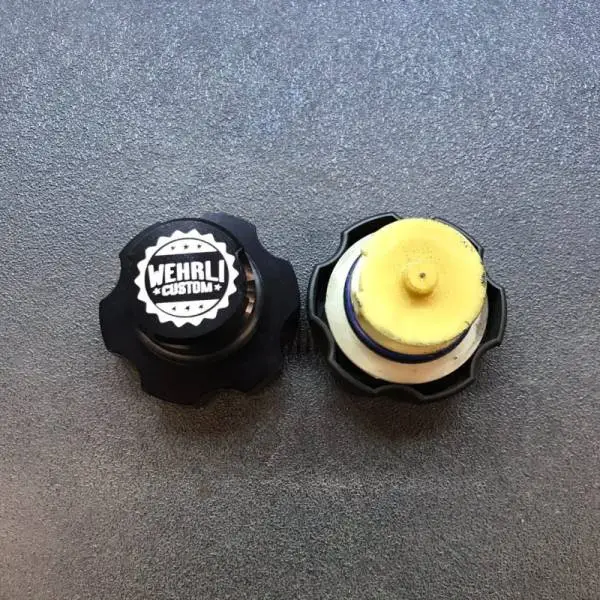 Wehrli 2001+ GM Duramax LB7/LLY/LBZ/LMM/LML/L5P Billet Oil Fill Cap - Black Anodized thumbnail 8