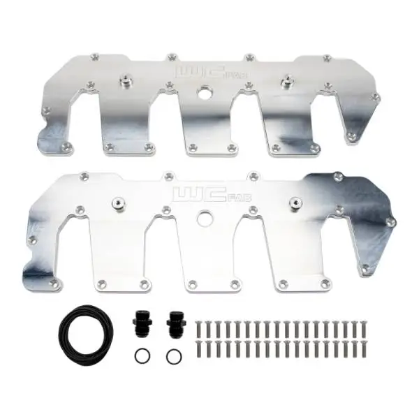 Wehrli 11-16 Chevrolet 6.6L Duramax LML Billet Upper Valve Cover Set - Raw Aluminum image 2