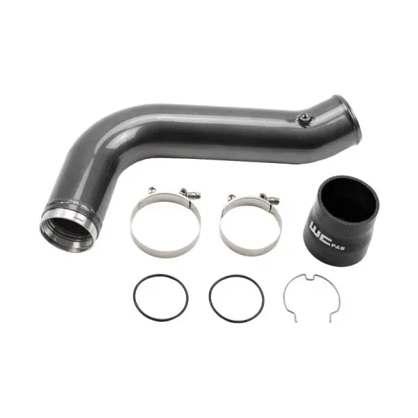 Wehrli 17-19 Chevrolet 6.6L L5P Duramax Passenger Side 3.5in Intercooler Pipe - Brizzle Blue thumbnail 2
