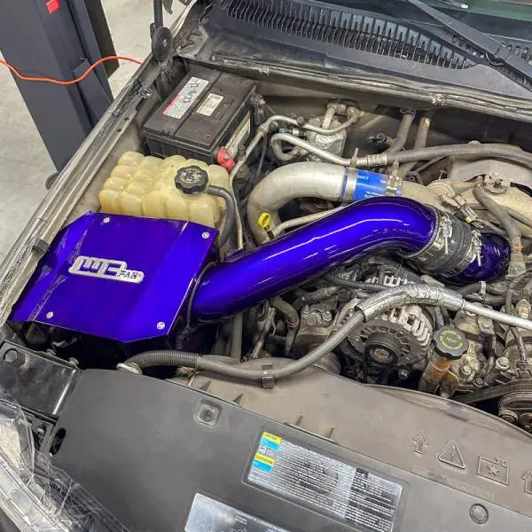 Wehrli 01-04 Duramax LB7 4in High Flow Intake Horn - Sparkle Granny Smith thumbnail 4