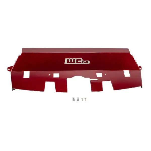 Wehrli 10-12 Cummins Fabricated Aluminum Radiator Cover - WCFab Red image 2