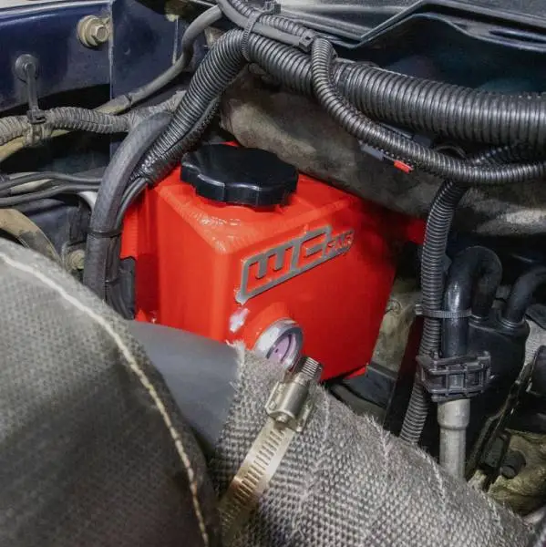 Wehrli 04.5-07 Dodge 5.9L Cummins OEM Placement Coolant Tank Kit - WCFab Red thumbnail 5