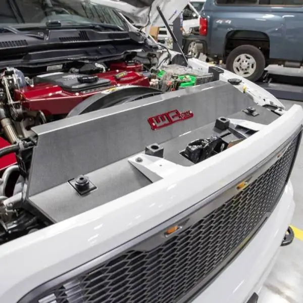 Wehrli 13-18 Cummins Fabricated Aluminum Radiator Cover - Gun Metal thumbnail 6