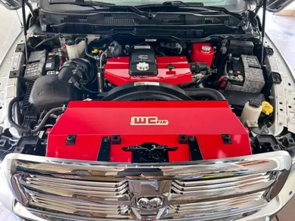 Wehrli 13-18 Cummins Fabricated Aluminum Radiator Cover - Illusion Purple thumbnail 5