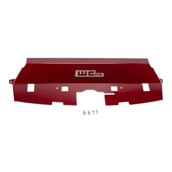 Wehrli 13-18 Cummins Fabricated Aluminum Radiator Cover - WCFab Red image 2
