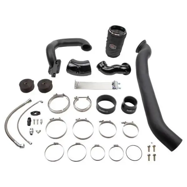 Wehrli 03-07 Dodge 5.9L Cummins S400 Twin Turbo Kit (No Turbo) - Gloss Black