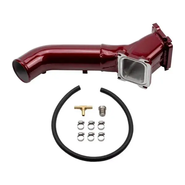 Wehrli 01-04 Chevrolet Duramax LB7 S300/S400 Single Turbo 3in Y-Bridge Kit - Raw image 2