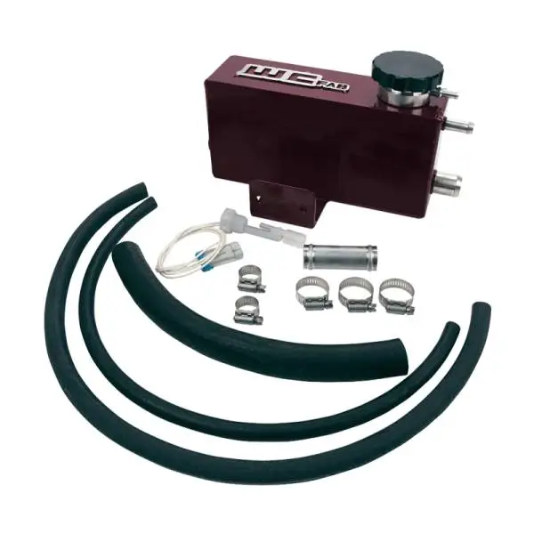 Wehrli 01-06 Chevrolet 6.6L LB7/LLY/LBZ Duramax Twin Turbo Style Coolant Tank Kit - Gloss Black thumbnail 2