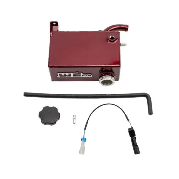 Wehrli 07.5-10 Chevrolet 6.6L LMM Duramax OEM Placement Coolant Tank Kit - WCFab Red