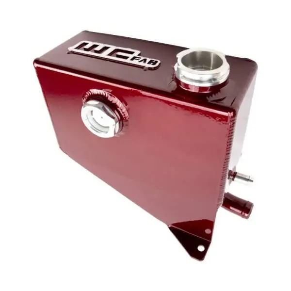 Wehrli 07.5-10 Chevrolet 6.6L LMM Duramax OEM Placement Coolant Tank Kit - WCFab Red thumbnail 6