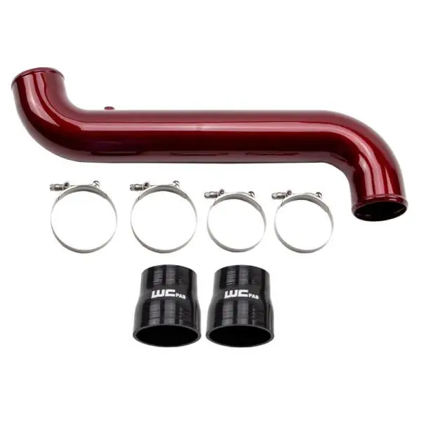 Wehrli 11-16 Duramax LML Passenger Side 3.5 in. Intercooler Pipe - Brizzle Blue thumbnail 2