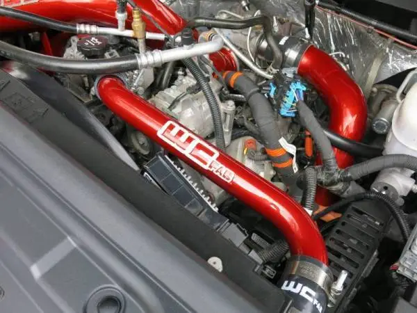 Wehrli 11-16 Chevrolet 6.6L LML Duramax Upper Coolant Pipe - Illusion Blueberry thumbnail 3