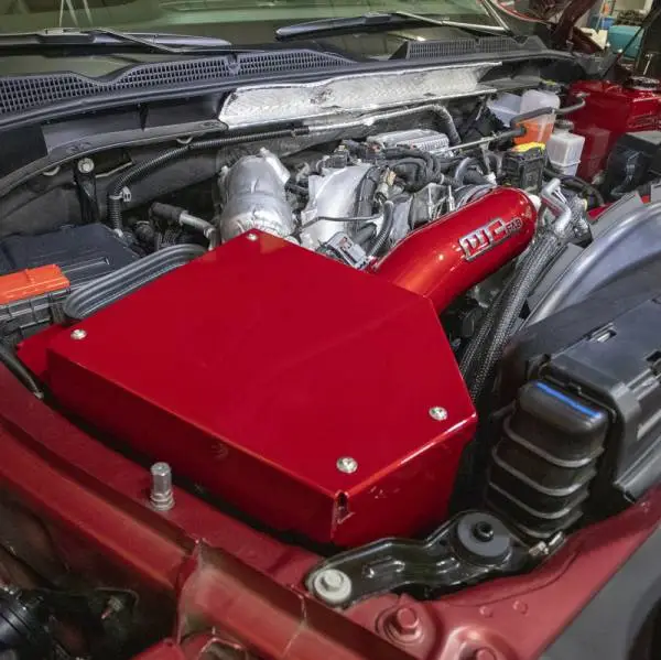 Wehrli 20-24 Chevrolet 6.6L L5P Duramax 4in Intake Kit - Red thumbnail 4