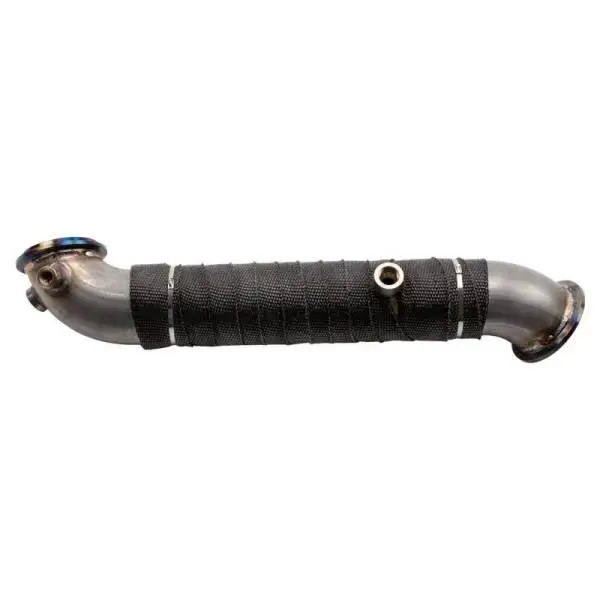 Wehrli 11-15 Chevrolet 6.6L LML Duramax 3in Stainless Down Pipe (V-Band Style) thumbnail 4