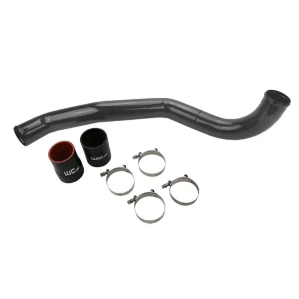 Wehrli 17-19 Chevrolet 6.6L L5P Duramax Driver Side 3in Intercooler Pipe - Cat Yellow thumbnail 2