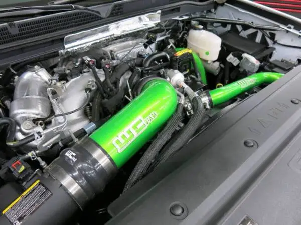 Wehrli 17-19 Chevrolet 6.6L L5P Duramax 4in Intake Pipe (Use w/OEM Air Box) - Bronze Chrome image 6