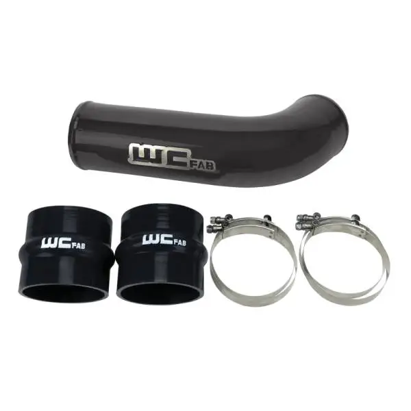 Wehrli 17-19 Chevrolet 6.6L L5P Duramax 4in Intake Pipe (Use w/OEM Air Box) - WCFab Grey thumbnail 2