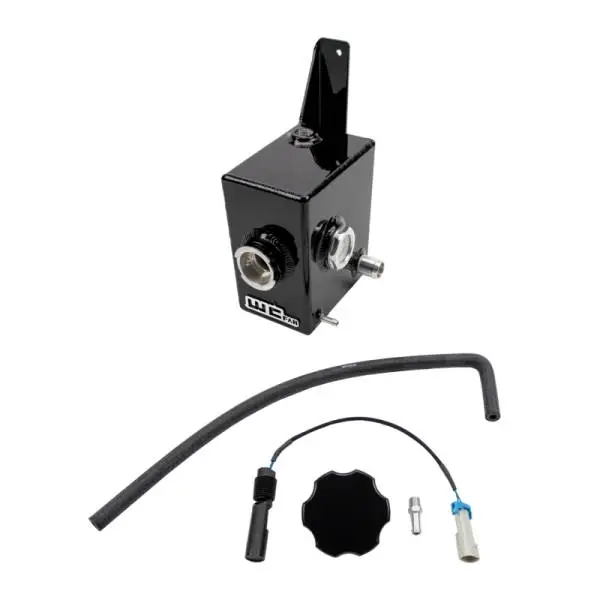 Wehrli 17-19 Chevrolet L5P Duramax Twin Turbo Style Coolant Tank Kit - Gloss Black image 2