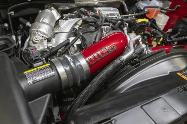 Wehrli 2020-2024 Chevrolet 6.6L L5P Duramax 4in Intake Pipe (Use w/OEM Air Box) - Sparkle Copper thumbnail 5