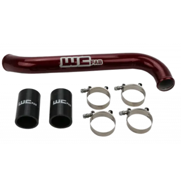 Wehrli 17-19 Chevrolet 6.6L L5P Duramax Upper Coolant Pipe - Cat Yellow thumbnail 2