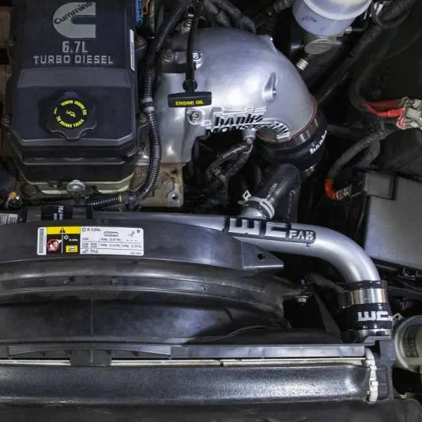 Wehrli 13-15 Dodge Cummins 6.7L w/Dual Radiator Upper Coolant Pipe - Gloss Black image 2