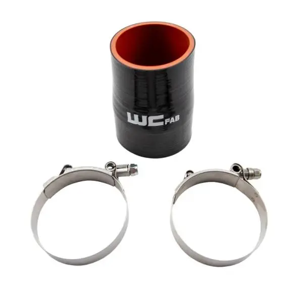 Wehrli 2.75in. x 3in. ID Straight Reducer 4.5in. Long Silicone Boot and Clamp Kit image 2