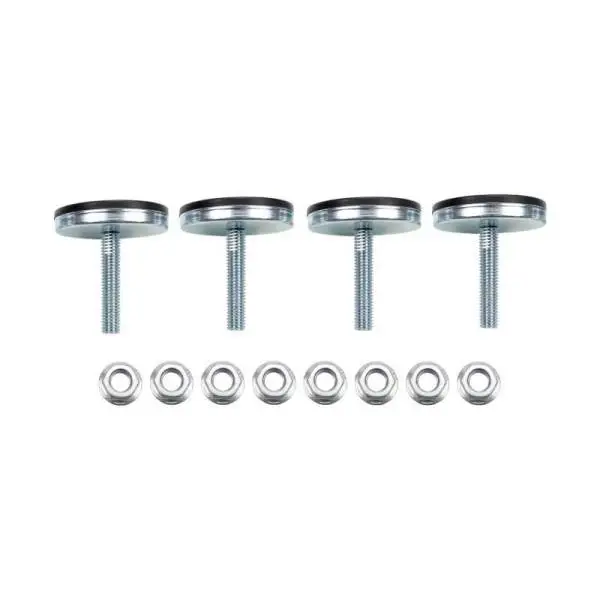 Wehrli Modular Steel Work Bench Leveling Feet Kit, for 4 legs