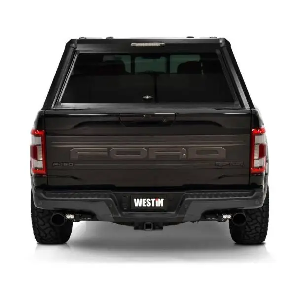 Westin EXP Truck Cap COMPLETE KIT A + BS (21-25 Ford F-150/Lightning/Raptor CC 5.5ft. Bed) - Black image 2