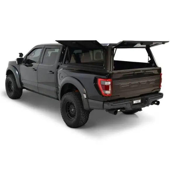 Westin EXP Truck Cap COMPLETE KIT A + BS (21-25 Ford F-150/Lightning/Raptor CC 5.5ft. Bed) - Black image 3