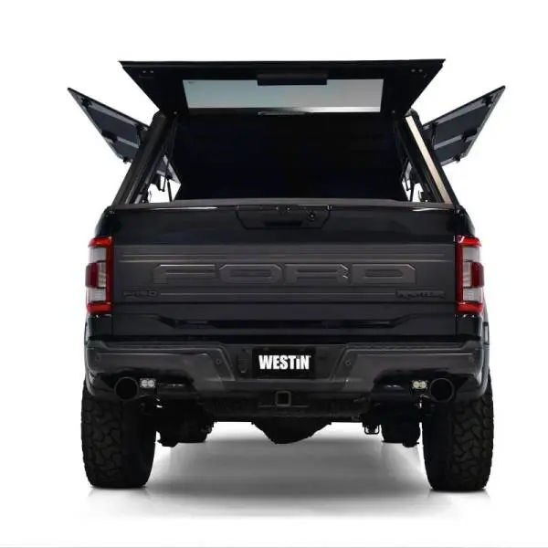 Westin EXP Truck Cap COMPLETE KIT A + BS (21-25 Ford F-150/Lightning/Raptor CC 5.5ft. Bed) - Black image 5
