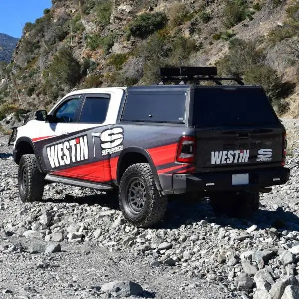 Westin EXP Truck Cap COMPLETE KIT A + BS (19-25 RAM 1500 5.7ft. Bed Excl. Classic) - Black thumbnail 2