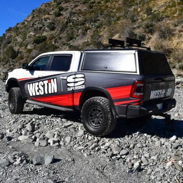Westin EXP Truck Cap COMPLETE KIT A + BS (19-25 RAM 1500 5.7ft. Bed Excl. Classic) - Black thumbnail 5