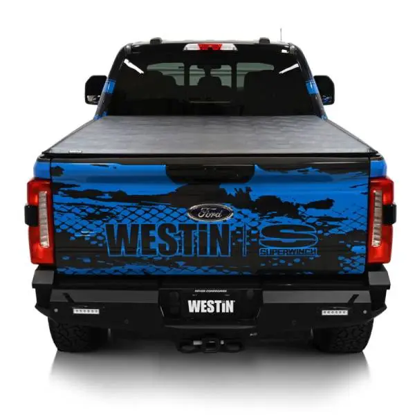Westin 17-24 Ford F-250/350 Super Duty 6.75ft. Bed Soft Roll Tonneau Cover - Black image 17