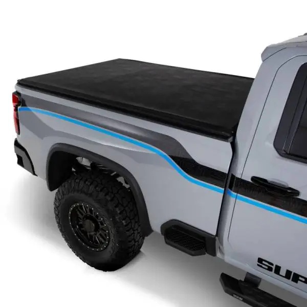 Westin 2024 Chevrolet Silverado 2500HD Soft Roll Tonneau Cover - Black image 3
