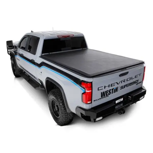 Westin 2024 Chevrolet Silverado 2500HD Soft Roll Tonneau Cover - Black image 10